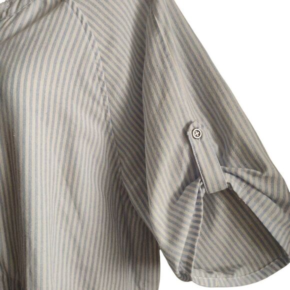 Judith March Blue and White Dolman Sleeve Dress - Picture 13 of 14